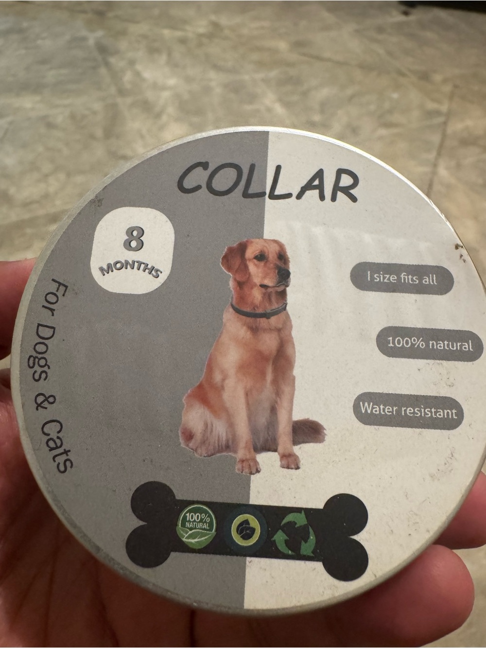 Flea and tick COLLAR Water-Resistant Pet Collar for Dogs & Cats